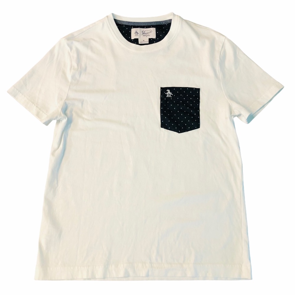 AN ORIGINAL PENGUIN - MENS WHITE T-SHIRT SZ M